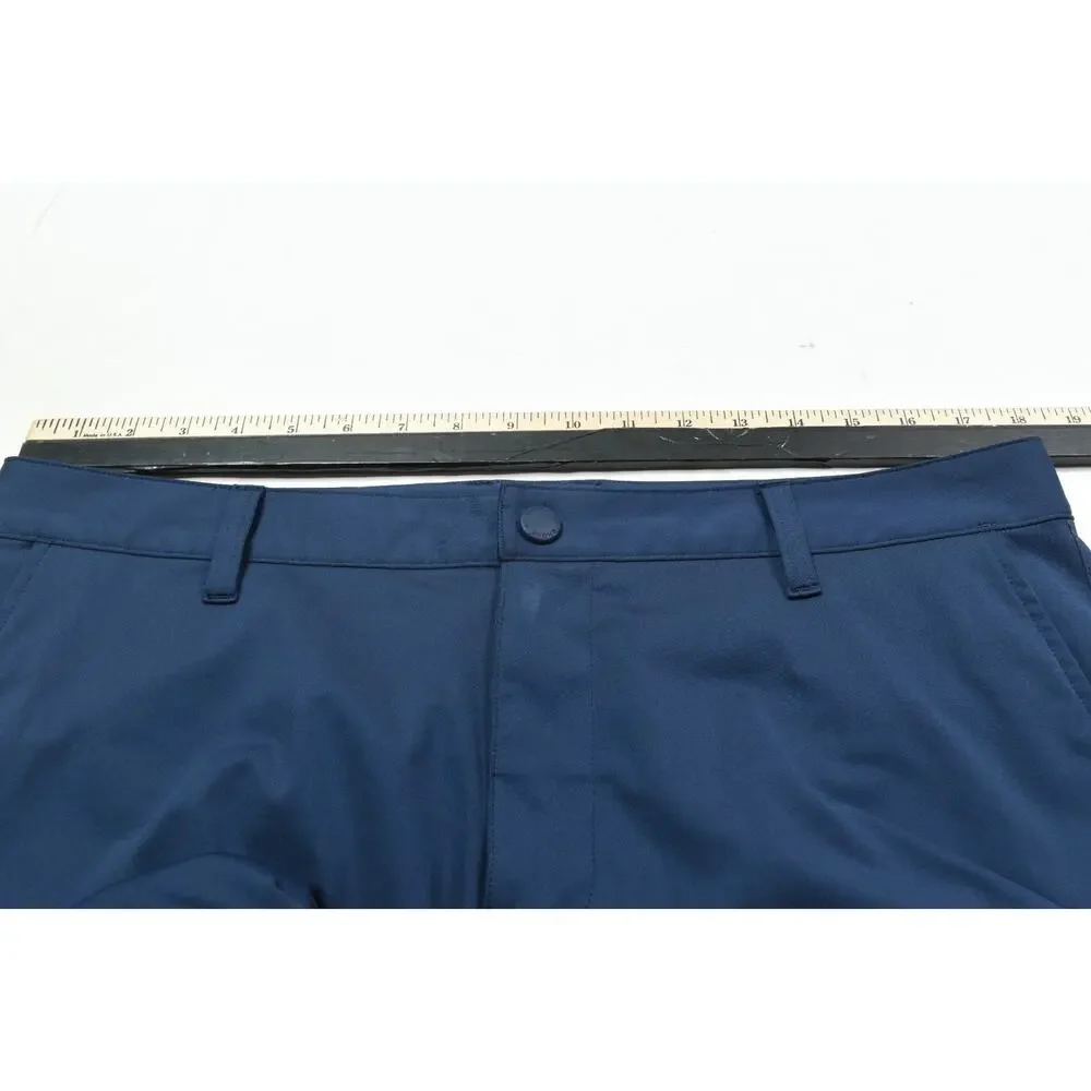 Rhone Commuter Performance Pants Mens 35 Blue Classic Fit Straight Stretch